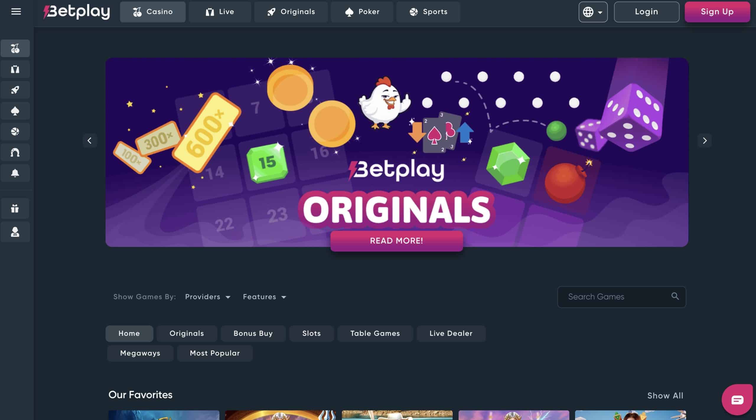 Betplay USDT Casino Site